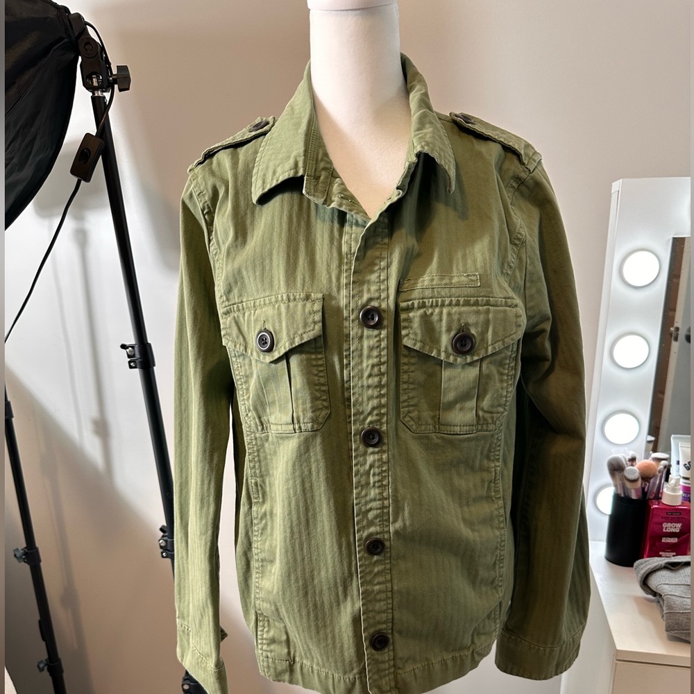 Gap Military-Style Utility Jacket – Olive Green (Medium)